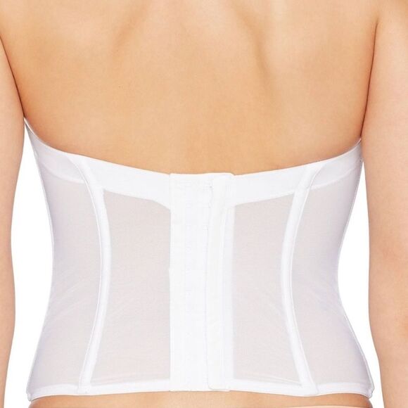 Maidenform White Lace Strapless Push Up Bustier New with Tags Size 36 C - Picture 2 of 10